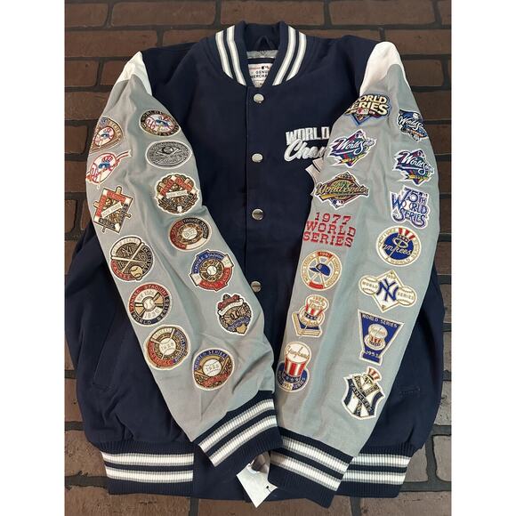 NEW YORK‎ YANKEES G-III 27X World Series Varsity Jacket~Never Worn~S L 2XL - Picture 8 of 10